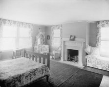 Suburban home of Mrs. Robert Hoe, Jr., sleeping room, Port Washington, New York, c1900-1910. Creator: William H. Jackson.