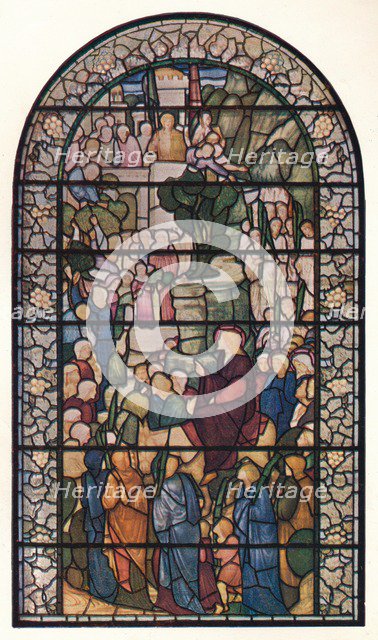 'Christ's Entry Into Jerusalem, Window in the Church of St. Peter, Vere Street, London', c1883. Artist: Sir Edward Coley Burne-Jones.