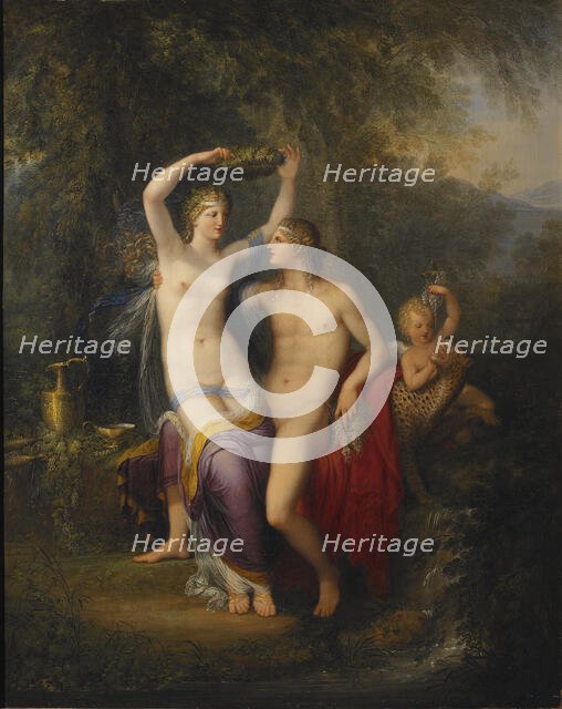 Bacchus and Ariadne, late 18th century. Creator: Jonas Akerstrom.