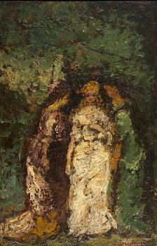 Trois femmes sous les arbres, between 1870 and 1880. Creator: Adolphe Monticelli.