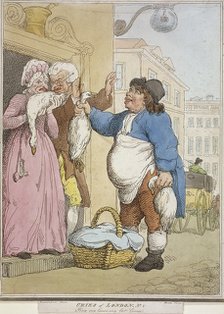'Buy my Goose, my fat Goose', plate II of Cries of London, 1799. Artist: H Merke