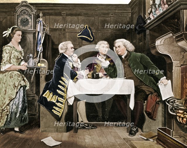 Dr Johnson, Goldsmith and Boswell, (1909). Artist: Eyre Crowe.