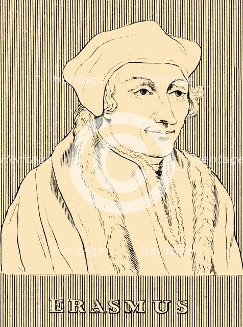 'Erasmus', (1466-1536), 1830. Creator: Unknown.