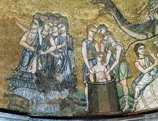 Joseph Thrown in a Well by his Brothers, mosaic, Saint Mark's Basilica, Venice, Italy, 14th century. Creator: Unknown.