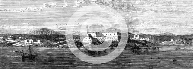 The Gold Coast and Ashantee War: fort of Christiansborg, near Accra, 1873. Creator: Unknown.