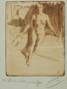 Study from Model, 1898. Creator: Anders Leonard Zorn.