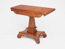 Card Table, 1819/25. Creators: Isaac Vose & Son, Thomas Wightman.