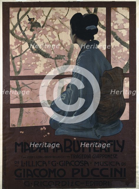 Poster for the Opera Madama Butterfly by G. Puccini.