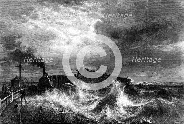 "Arrival of the French Mail-Boat at Dover", by T. Weber, 1871. Creator: Paterson.