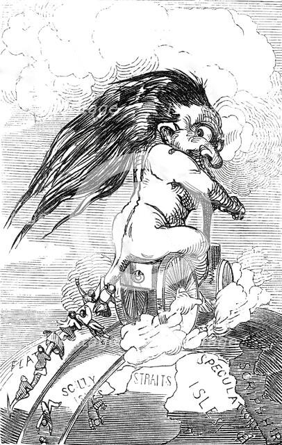 Railway Mania, 1845. Creator: Alfred Crowquill.