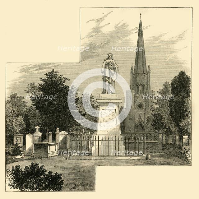 'Dr. Watts' Monument, Abney Park Cemetery', c1876. Creator: Unknown.