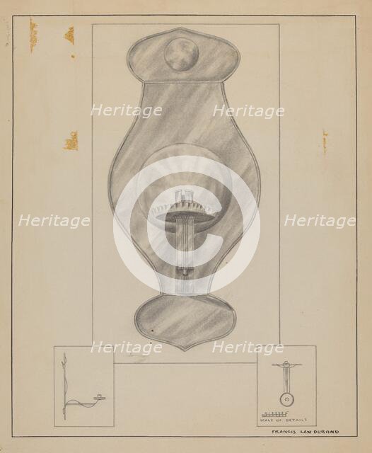 Wall Sconce, 1935/1942. Creator: Francis Law Durand.