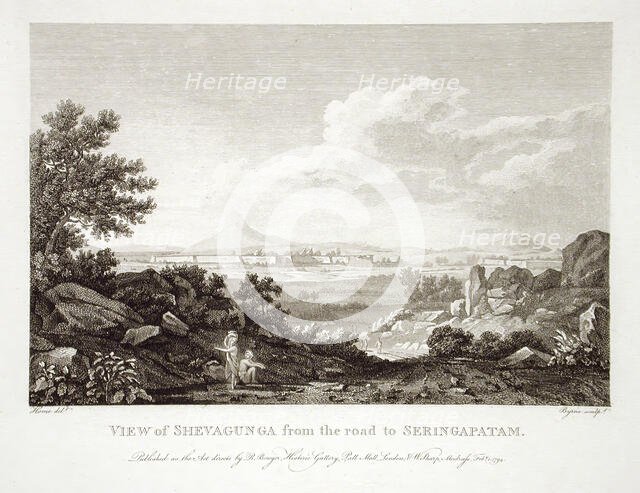 View of Shevagunga from the Road to Seringapatam, 1794. Creator: Robert Home.