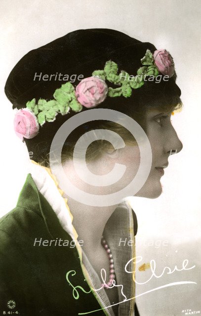 Lily Elsie (1886-1962), English actress, early 20th century.Artist: Rita Martin