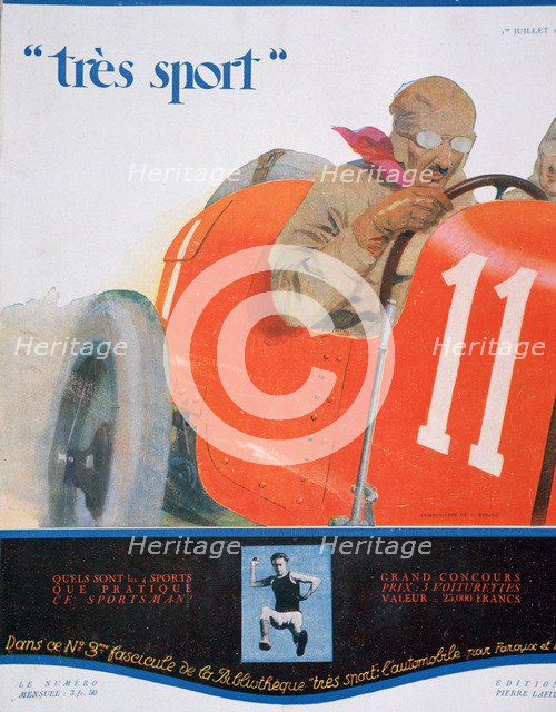 Front cover illustration from the magazine 'Tres Sport', July 1922. Artist: Unknown