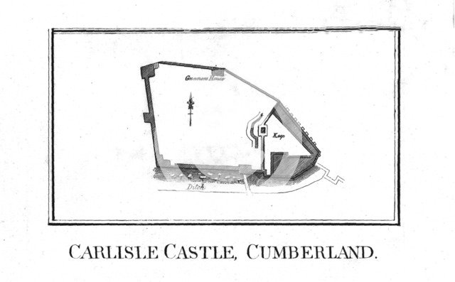 Plan of Carlisle Castle, Cumberland, late 18th century. Artist: Unknown.