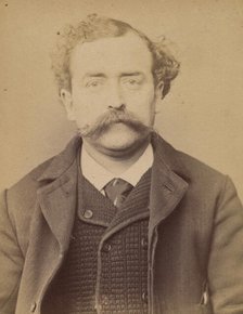 Ber(h)nard. Victor. 43 ans, né à Paris. Coupeur. Anarchiste. Fiché le 28/2/94., 1894. Creator: Alphonse Bertillon.