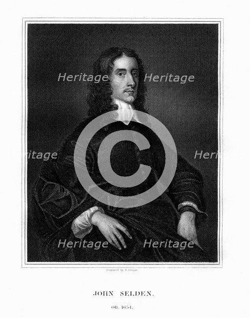 John Selden, English jurist, legal antiquary and oriental scholar, (1823).Artist: R Cooper