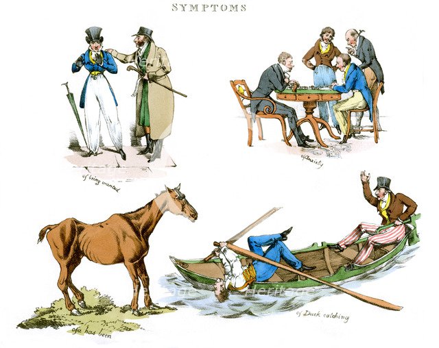 'Symptoms of Being Amused', 1822.Artist: Henry Thomas Alken