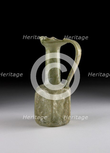 Glass juglet, Byzantine, c4th-6th century. Artist: Unknown.