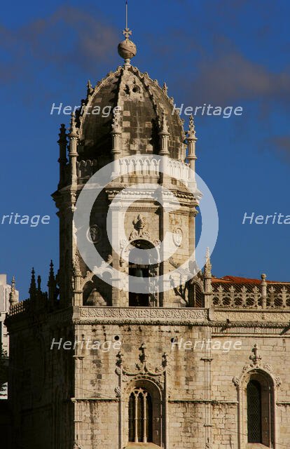 Detail of the exterior of Jeronimos Monastery, Lisbon, Portugal, 2008. Creator: Unknown.