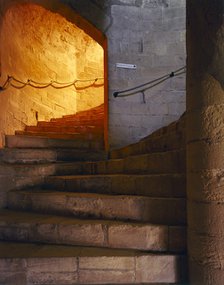 North staircase of the keep of Dover Castle, Kent, c2000s(?). Artist: Unknown.