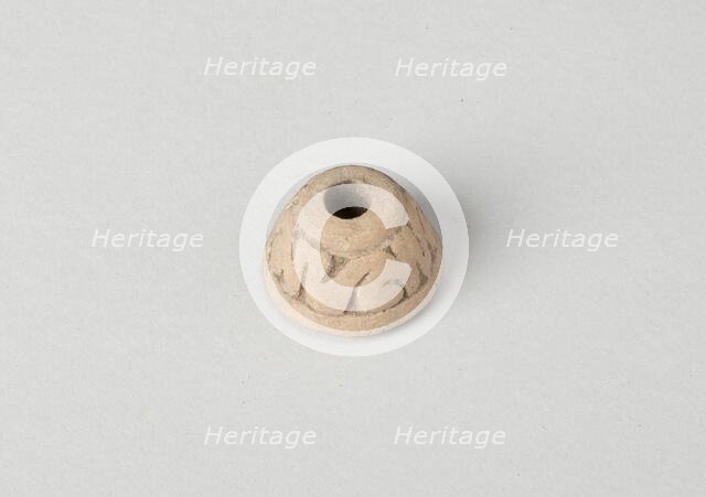 Ear Ornament or Spindle Whorl with Modeled Design, A.D. 1450/1521. Creator: Unknown.