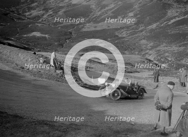 MG PA of A Cairns at the RSAC Scottish Rally, Devil's Elbow, Glenshee, 1934. Artist: Bill Brunell.