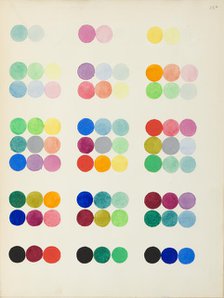 Coloured Plate representing sections at right angles with the secondary axes, 1868.  Creator: William Benson.