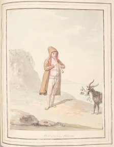 Shepherd Boy Procida, leaf from 'A Collection of Dresses by David Allan Mostly from Nature', 1776. Creator: David Allan.