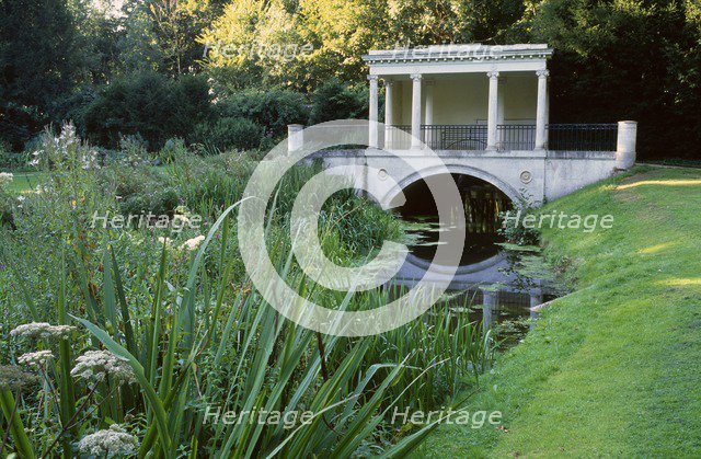 Tea House Bridge at Audley End House and Gardens, Saffron Walden, Essex, c2000s(?). Artist: Marianne Majerus.