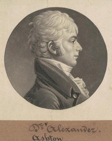 Ashton Alexander, 1804. Creator: Charles Balthazar Julien Févret de Saint-Mémin.