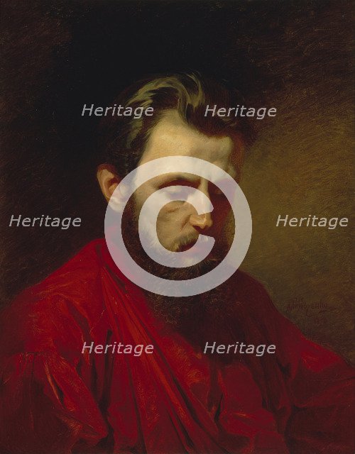 Portrait of the painter Vyacheslav Grigoryevich Schwarz (1838-1869), 1870. Artist: Litovchenko, Alexander Dmitrievich (1835-1890)