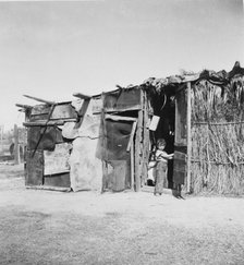 Date picker's home, Coachella Valley, California, 1935. Creator: Dorothea Lange.