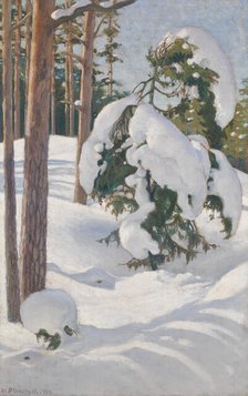 Winter Landscape, 1904. Creator: Vaino Blomstedt.