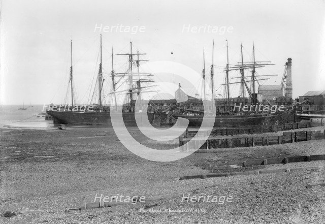 Ships at Whitstable, Kent, 1890-1910. Artist: Unknown