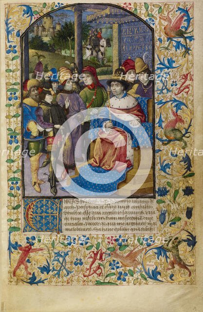 The French King at Court, about 1460-1470. Creator: Unknown.