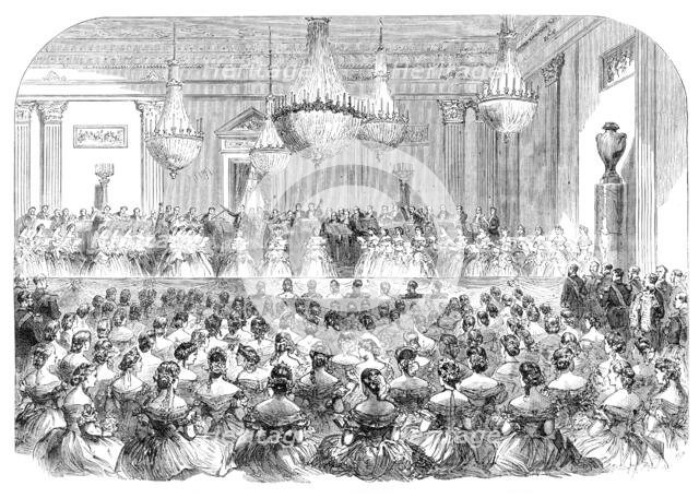 Visit of the Prince and Princess of Wales to Denmark: concert at Christiansborg Palace..., 1864. Creator: Unknown.