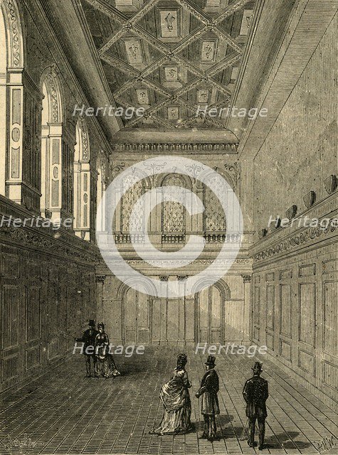 'Interior of Haberdashers' Hall, 1876', (1897). Creator: Unknown.