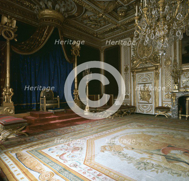 Napoleon's Throne-Room, 19th century. Artist: Unknown