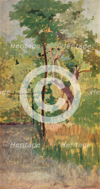 'Tree and Woodpath', c19th century. Artist: Giovanni Fattori.