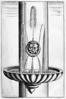 Ornamental fountain design, 1664. Artist: Georg Andreas Bockler