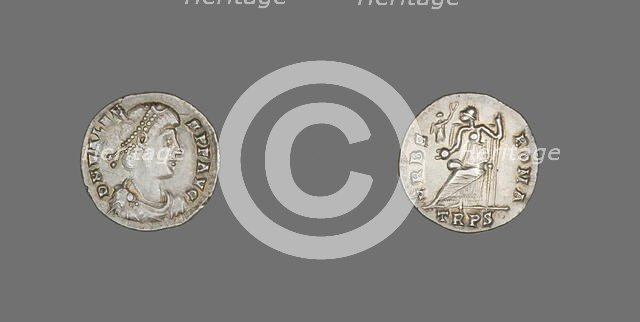 Siliqua (Coin) Portraying Emperor Valens, 364-378. Creator: Unknown.