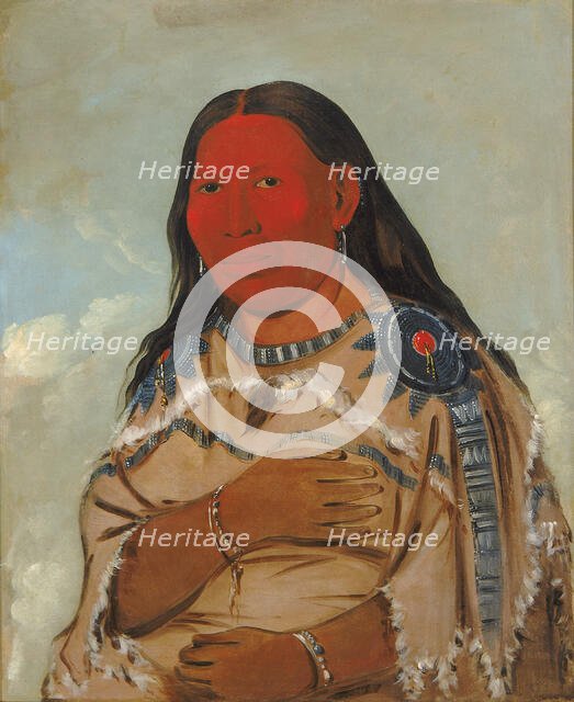 Wife of Two Crows, 1832. Creator: George Catlin.