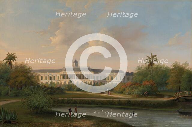 Rear View of Buitenzorg Palace before the Earthquake of 10 October 1834, 1834-1836. Creator: Willem Troost II.