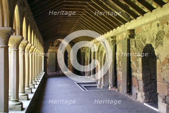 Cloisters of Iona Abbey, Argyll and Bute, Scotland.