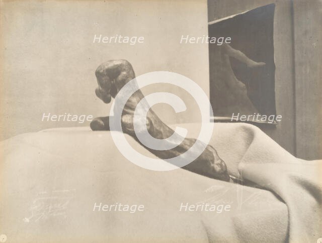 [Auguste Rodin's The Clenched Hand], before 1898. Creator: Eugène Druet.