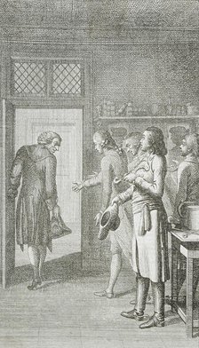 Illustration for Reichard's 'Library of Novels,' part twelve, 1785. Creator: Daniel Nikolaus Chodowiecki.