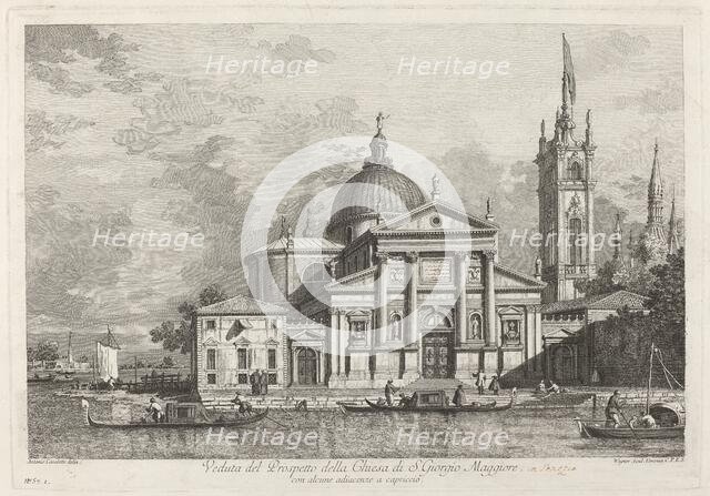 Veduta del Prospetto della Chiesa di S. Giorgio Maggiore, 1742. Creator: Joseph Wagner.