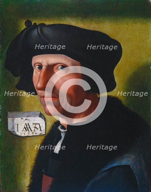 Self-Portrait, 1533. Artist: Cornelisz van Oostsanen, Jacob (ca. 1470-1533)